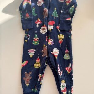 Hanna Andersson Blue Christmas Ornament Sleeper